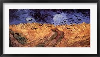 Framed Wheatfield with Crows, c.1890