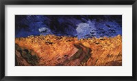 Framed Wheatfield with Crows, c.1890