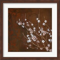 Framed Cherry Blossoms on Cinnabar I