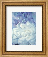 Framed White Rose with Larkspur No. 2, 1927