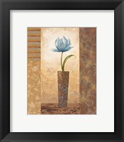 Framed Brazen Blue Tulip