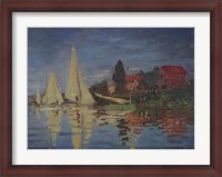 Framed Regatta at Argenteuil