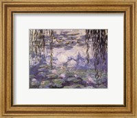 Framed Water Lilies and Willow Branches, c.1917