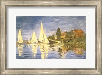 Framed Regatta at Argenteuil