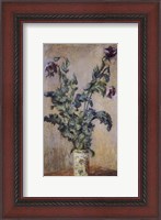 Framed Purple Poppies