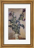 Framed Purple Poppies