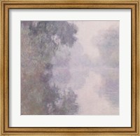 Framed Seine at Giverny, Morning Mists, 1897