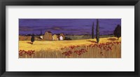 Poppies by the Sea Framed Print