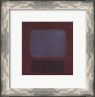 Framed No. 37/No. 19 (Slate Blue and Brown on Plum), 1958