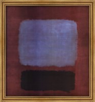 Framed No. 37/No. 19 (Slate Blue and Brown on Plum), 1958