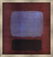 Framed No. 37/No. 19 (Slate Blue and Brown on Plum), 1958