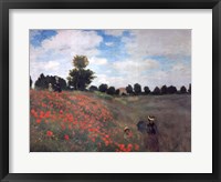 Framed Les Coquelicots