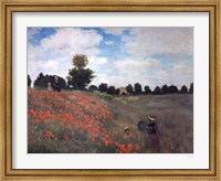 Framed Les Coquelicots