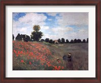 Framed Les Coquelicots