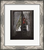 Framed Red Kerchief: Portrait of Mrs. Monet, c.1873