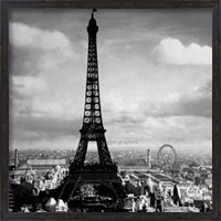 Framed Eiffel Tower, Paris France, 1897