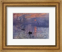 Framed Impression, Sunrise, c.1872 (blue)