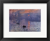 Framed Impression, Sunrise, c.1872 (blue)