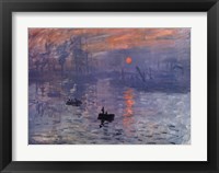 Framed Impression, Sunrise, c.1872 (blue)