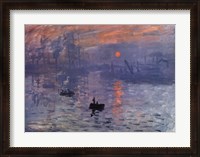 Framed Impression, Sunrise, c.1872 (blue)