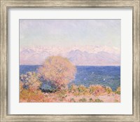 Framed View of Bay At Antibes & Maritime Alps