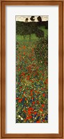 Framed Field of Poppies, c.1907 (detail) - vertical