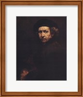 Framed Rembrandt, Self-Portrait, c.1659