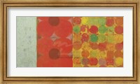 Framed Flowers and Dots #1