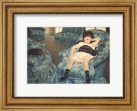 Framed Little Girl in a Blue Armchair, 1878