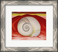 Framed Red Hills and White Shell, 1938