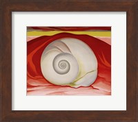 Framed Red Hills and White Shell, 1938