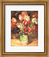 Framed Tulips in a Vase