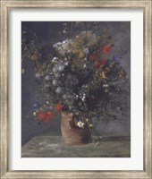 Framed Flowers in a Vase, c. 1866
