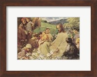 Framed Christ and the Little Children