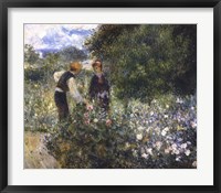 Framed Picking Flowers