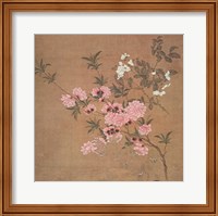 Framed Cherry Blossoms and Wild Roses