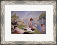 Framed Bathers at Asnieres