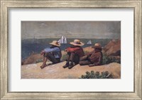 Framed On the Beach, 1875