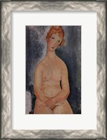 Framed Seated Nude, ca. 1918