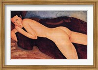 Framed Reclining Nude from the Back, c.1917