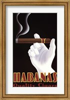 Framed Habanas Quality Cigars