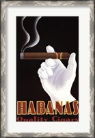 Framed Habanas Quality Cigars