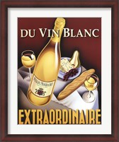 Framed Du Vin Blanc Extraordinaire