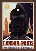 Framed London-Paris Overnight Express