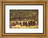 Framed Bear Dance, c.1870