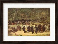 Framed Bear Dance, c.1870