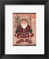 Framed Woodland Santa