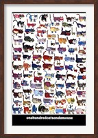 Framed 100 Cats and a Mouse