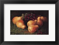 Framed Pears and Grapes