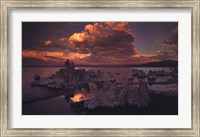Framed Tufas in Mono Lake, California